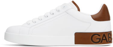 Sneakers og sko Dolce & Gabbana Dolce&Gabbana Portofino Calfskin Hvid | CS2278A9U73, 2