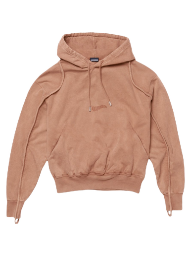 Sweatshirt Jacquemus Le Camargue Clay Logo Beige | 226JS053-2087-850