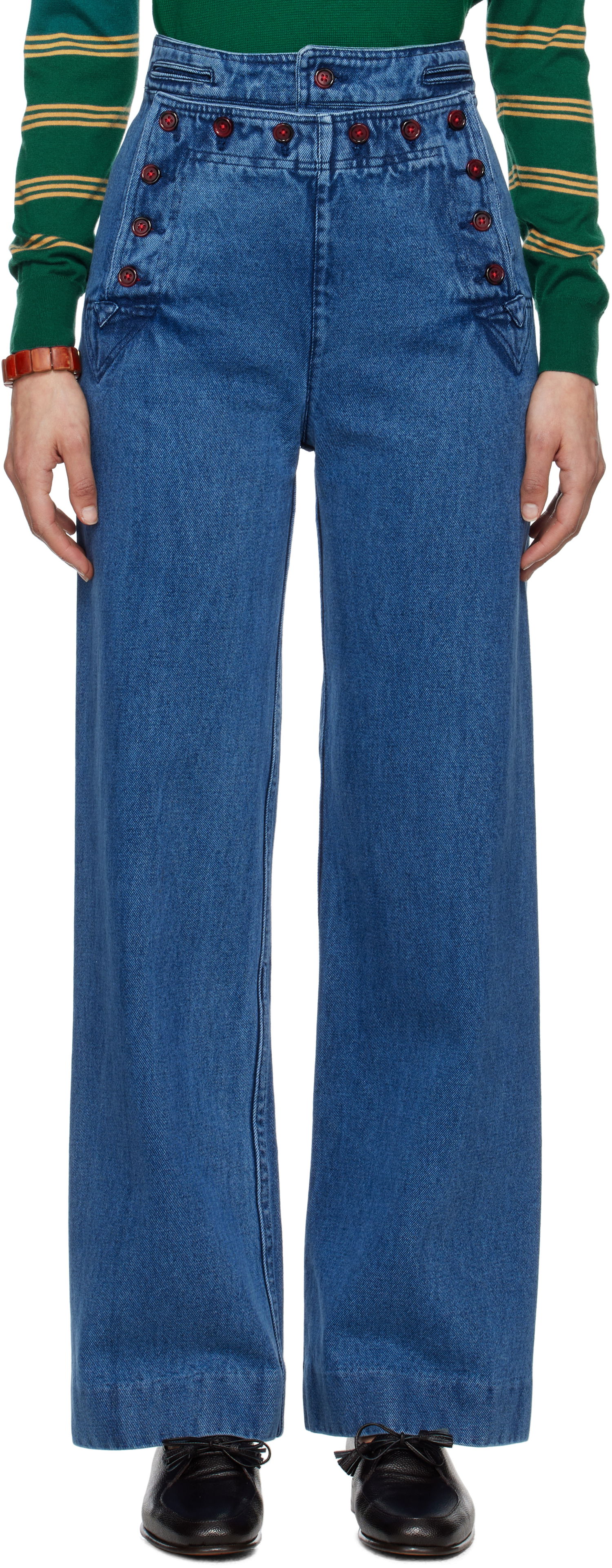 Jeans Bode Bode Sailor Jeans Blå | WRS25BT056, 0