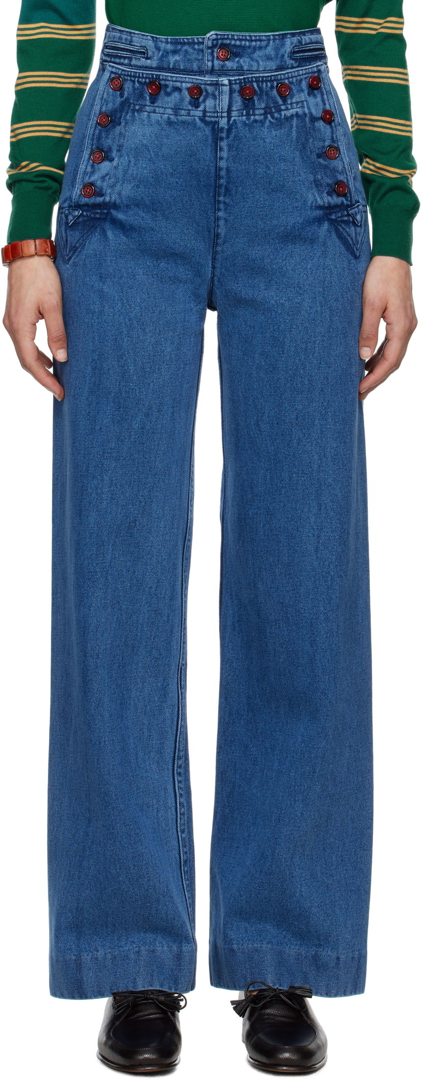 Jeans Bode Bode Sailor Jeans Blå | WRS25BT056