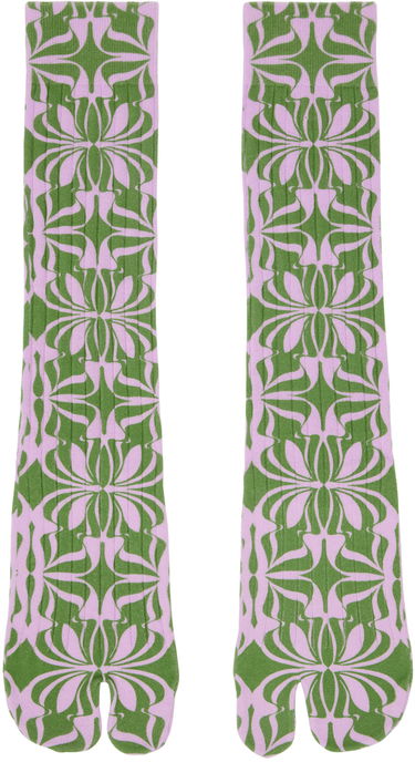 Sokker Dries Van Noten Dries Van Noten Printed Tabi Socks Flerfarvet | 241-011901-045, 0