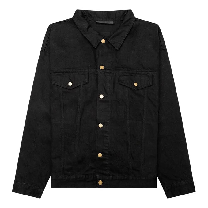 Jakke Fear of God Essentials Denim Jacket Sort | 202BT234270F, 0
