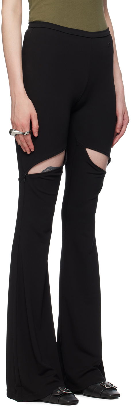 Leggings Courrèges Cutout Flare Trousers Sort | 224JPA232JS0066, 1