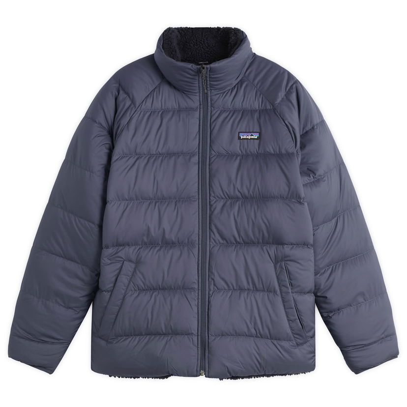 Puffer jakke Patagonia Reversible Silent Down Jacket Blå | 20670-SMDB