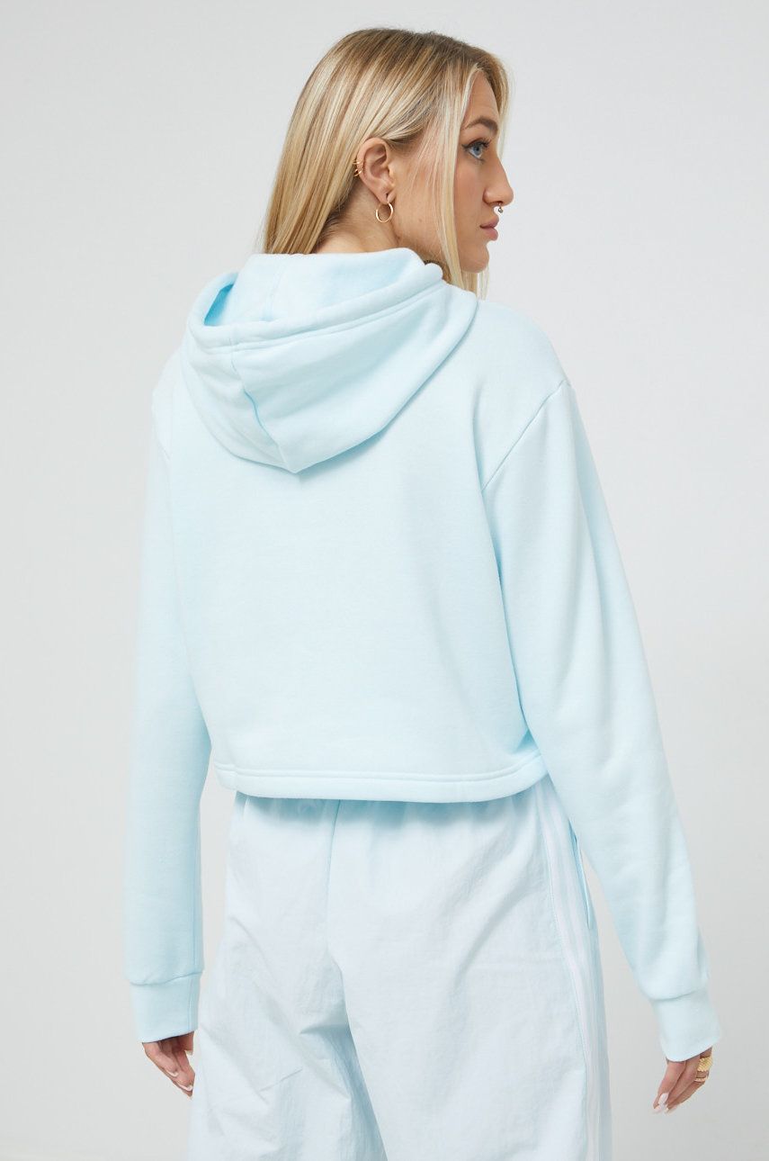 Sweatshirt adidas Originals Adicolor Essentials Crop Fleece Hoodie Turkis | HJ7847, 1