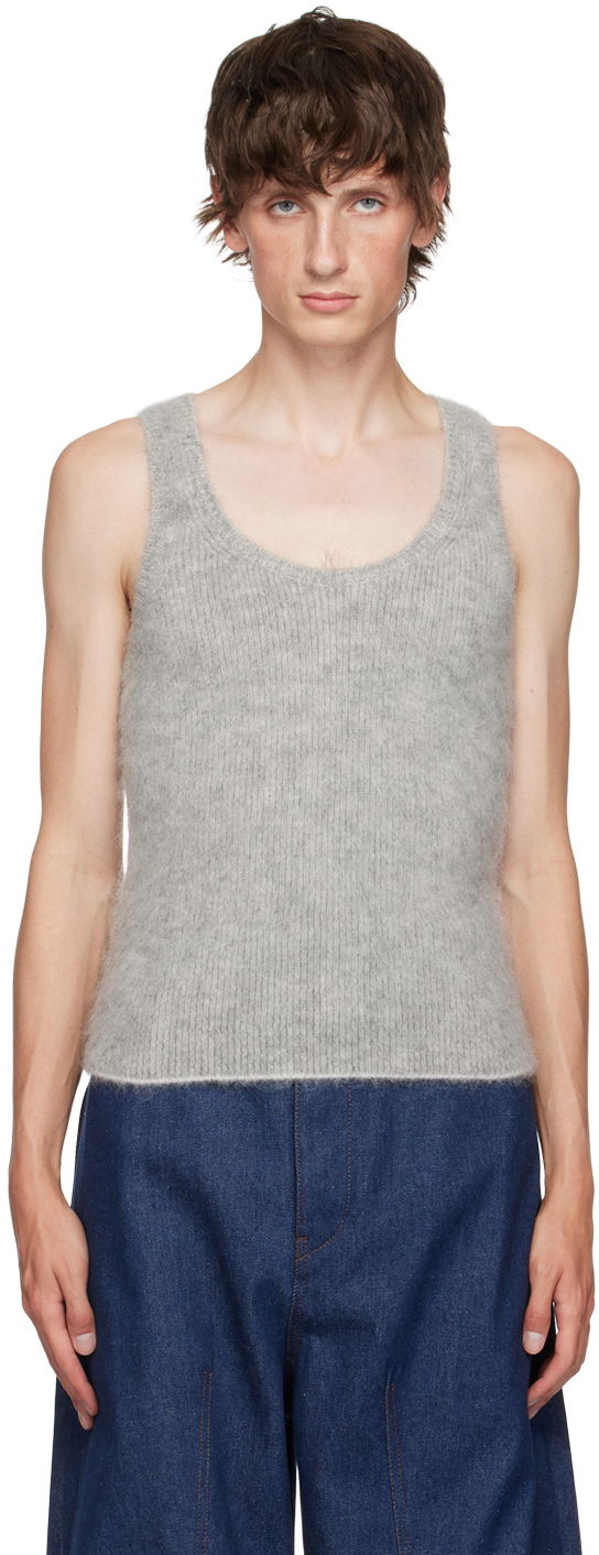 Tanktop Jacquemus Gray La Casa 'Le débardeur Pitatto' Tank Top Grå | 24H246KN502-2317