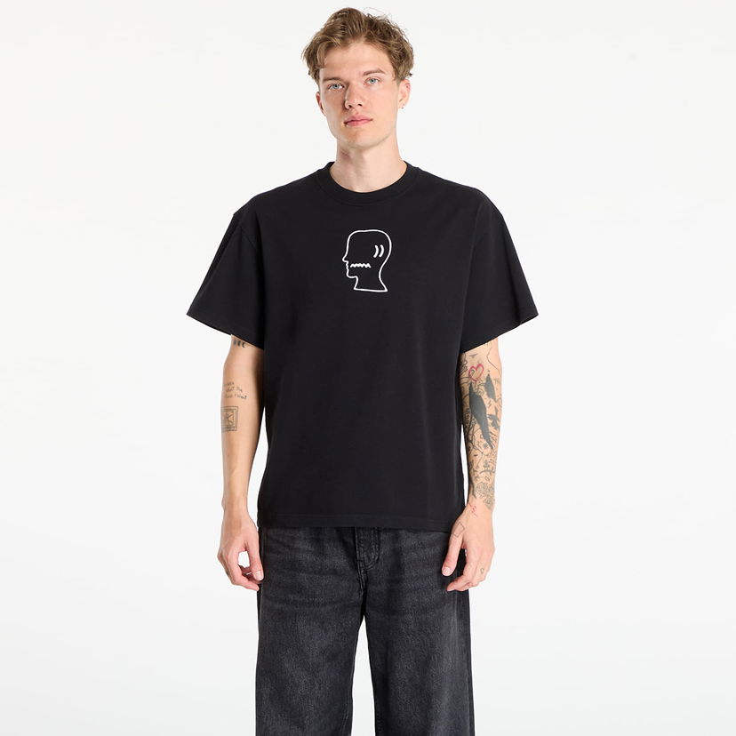 T-shirt Brain Dead Brain Dead Logo Head T-Shirt Sort | BDS25T00004820BK01