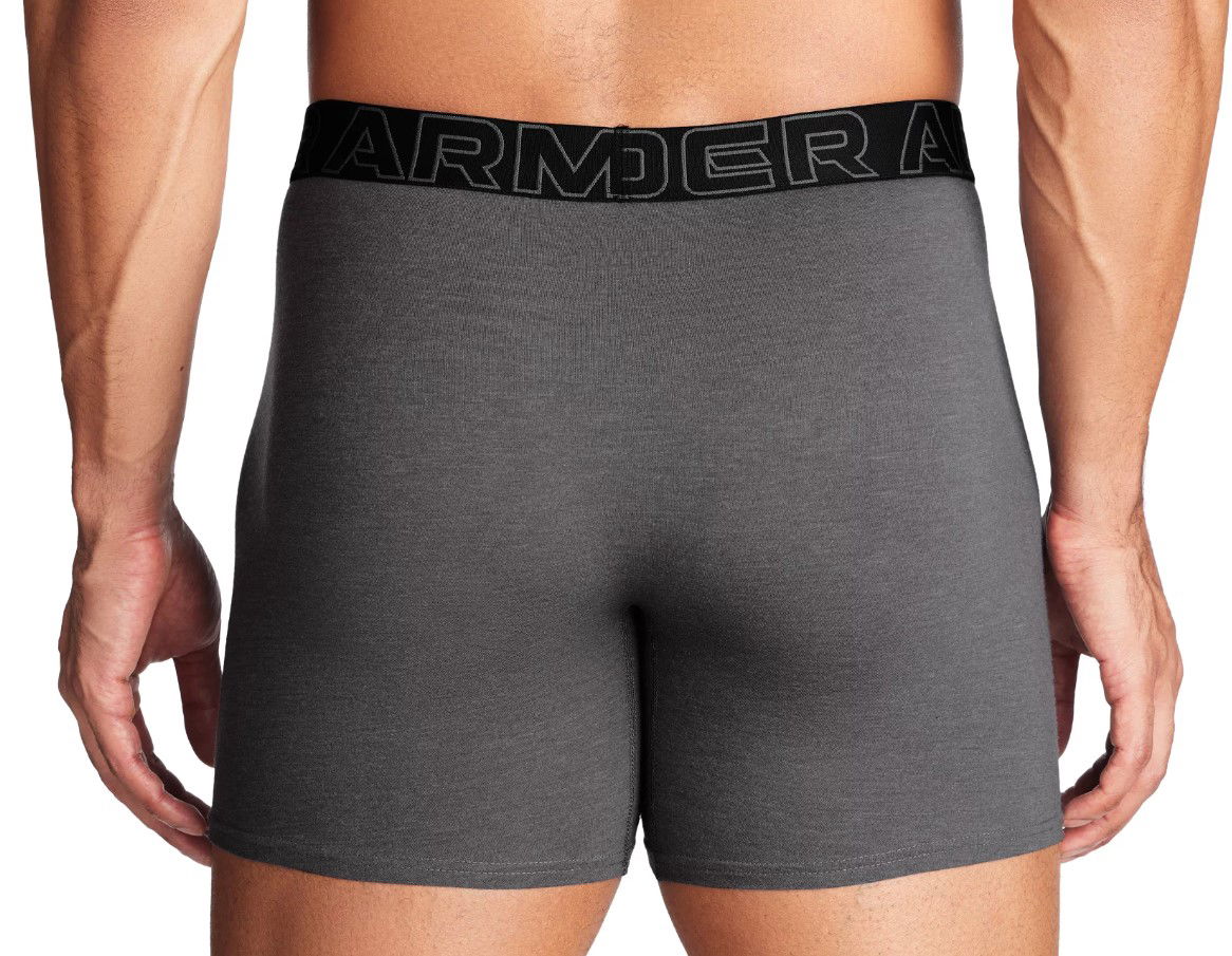 Boksere Under Armour Perf Cotton 6in-GRY Grå | 1383889-025, 1