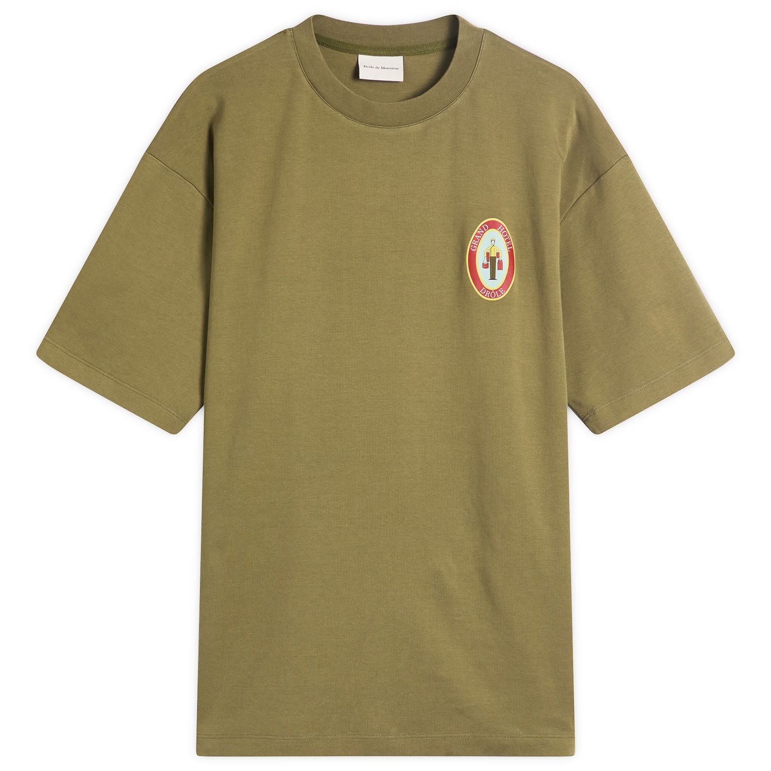 T-shirt Drôle de Monsieur Drôle de Monsieur Groom T-Shirt Grøn | H-TS258-CO002-LKK, 0