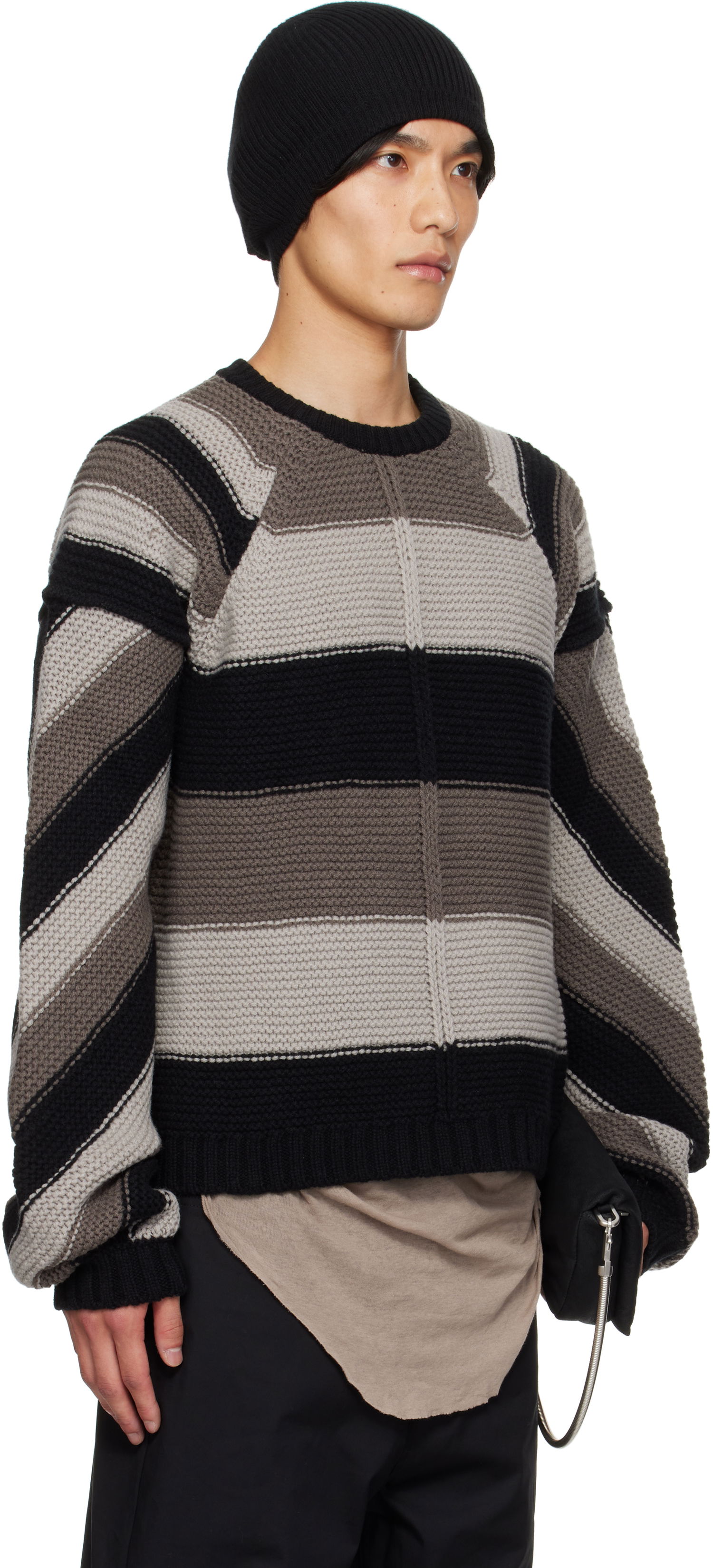 Sweater Rick Owens Rick Owens Concordians Pitti Striped Sweater Flerfarvet | RU02E1682 KWV, 1