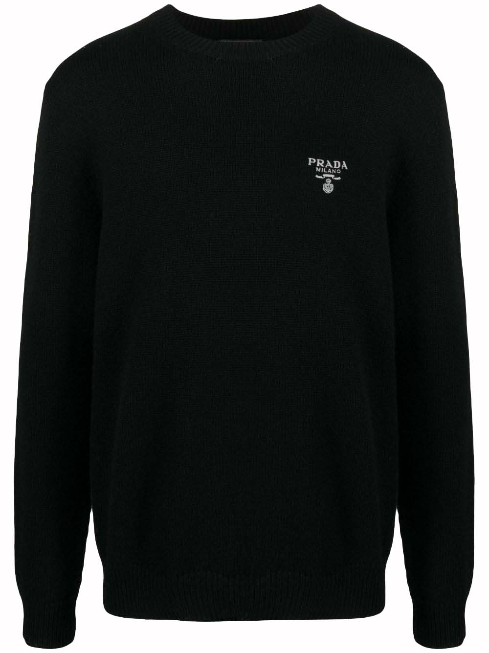 Sweater Prada Cashmere Logo Knitwear Sort | UMB424S22211LM, 0