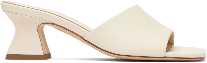 Tilbehør Aeyde Aeyde Ale Leather Mules Hvid | A11-HS-ARCS45TB142-SS25-100-007