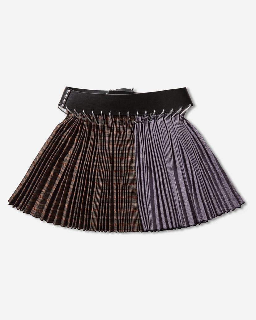Nederdel Chopova Lowena Cotton Mini Carabiner Skirt Flerfarvet | 3343 PRPLBRWN