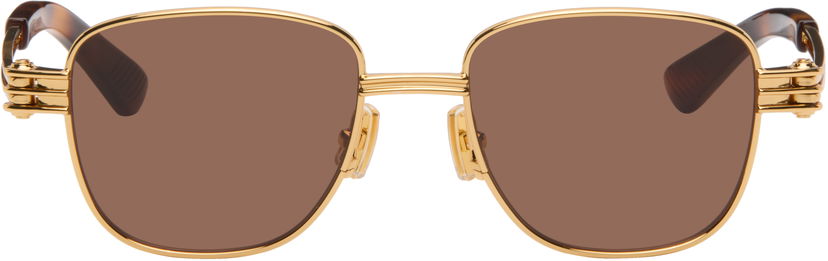 Solbriller Bottega Veneta Square Sunglasses Brun | BV1380S-003