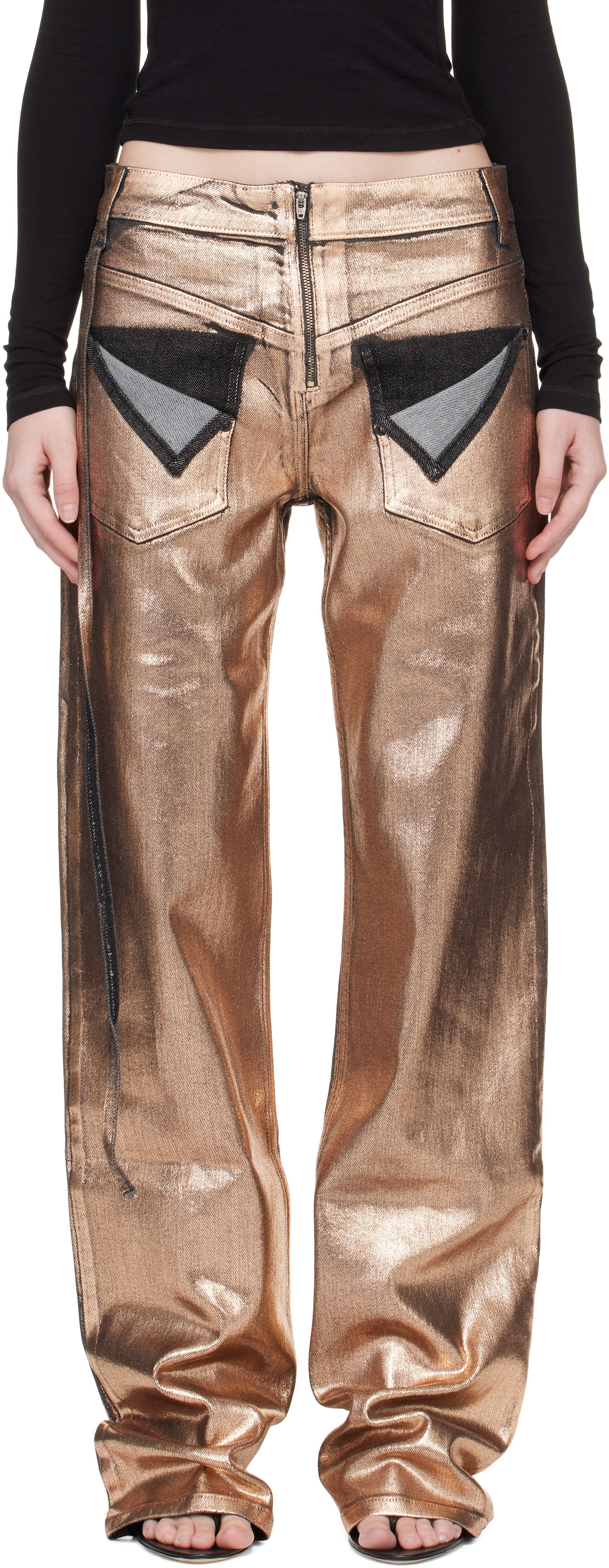 Jeans Ottolinger Ottolinger Loose-Fit Jeans Metalisk | 117-202817-01, 0