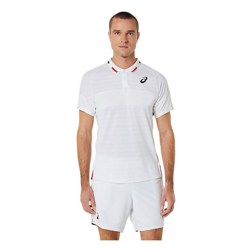 Polo skjorte Asics Match Polo Shirt Hvid | 2041A246-100, 0