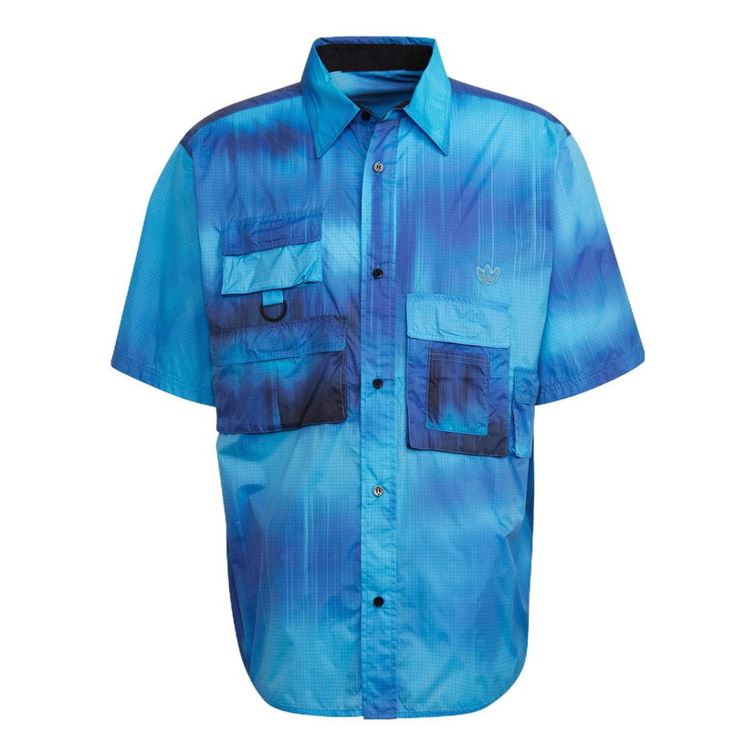 Skjorte adidas Originals Gradient Pocket Short Sleeve Shirt Blå | HD4809