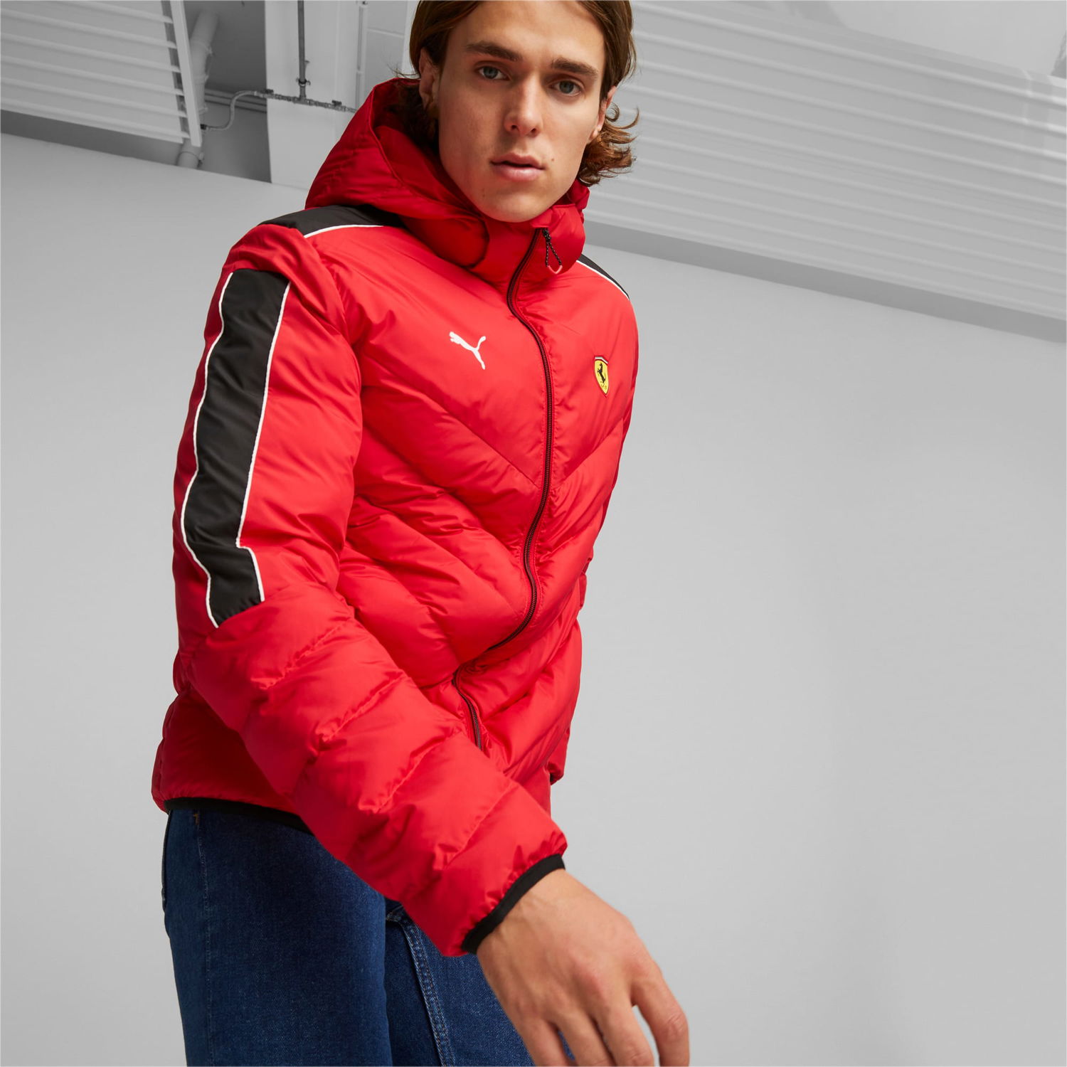 Jakke Puma Scuderia Ferrari Race MT7 EcoLite Jacket Rød | 535825_02, 1