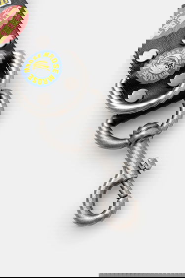 Nøgleringe Martine Rose Martine Rose Bondage Leather Keychain Sort | 1166LP01030, 2