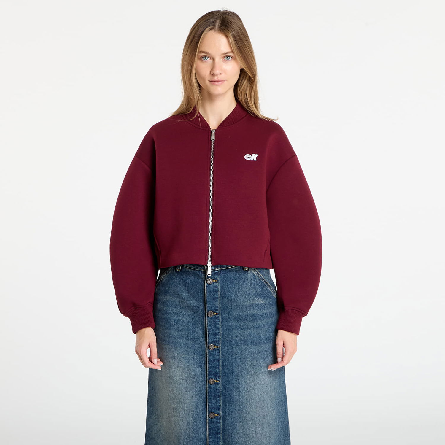 Bomberjakke CALVIN KLEIN Calvin Klein Jeans Oversized Bomber Jacket Bourgogne | LV047C524G VLP, 0
