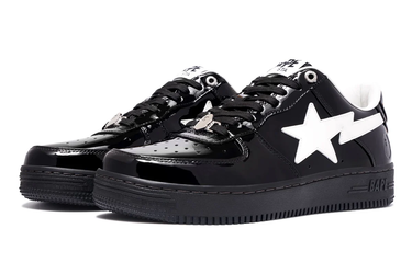 Sneakers og sko BAPE Bape Sta #2 Black/White Sort | 0ZXSHM191302M-BLK, 2