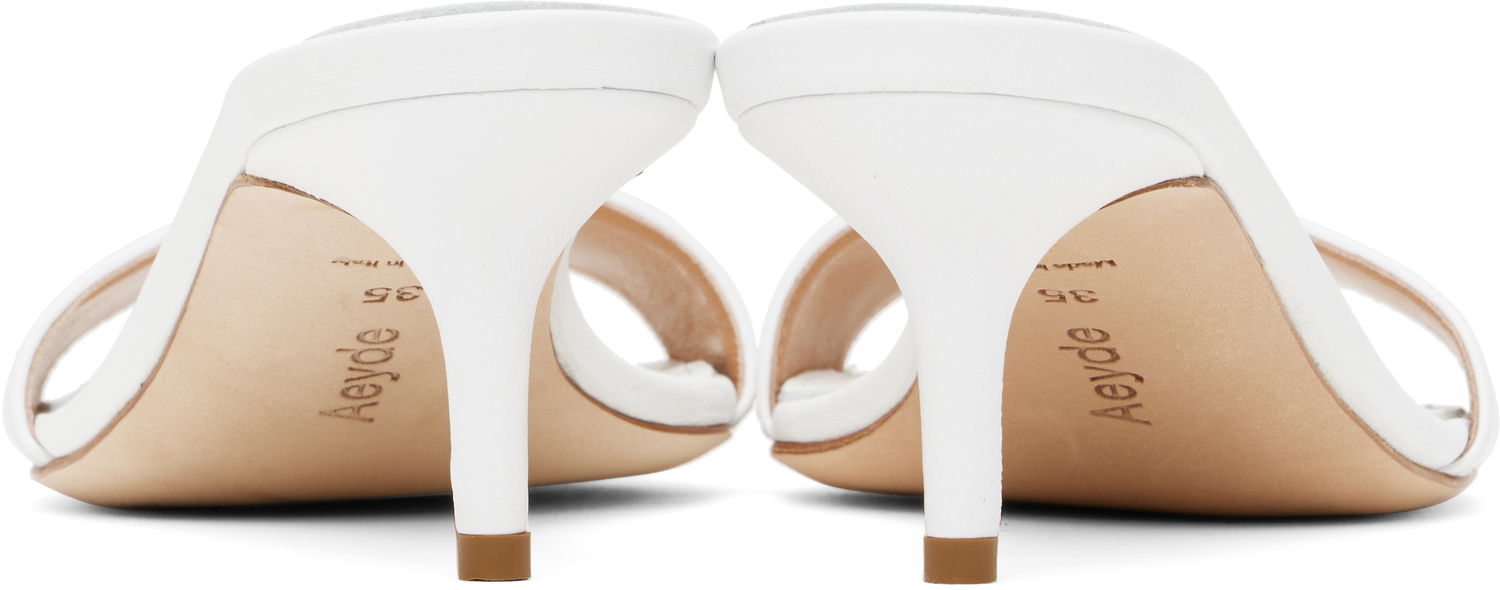 Tilbehør Aeyde Aeyde Ilvy Leather Mules Hvid | A11-HS-GAIS55TB155-SS25-1020-007, 1
