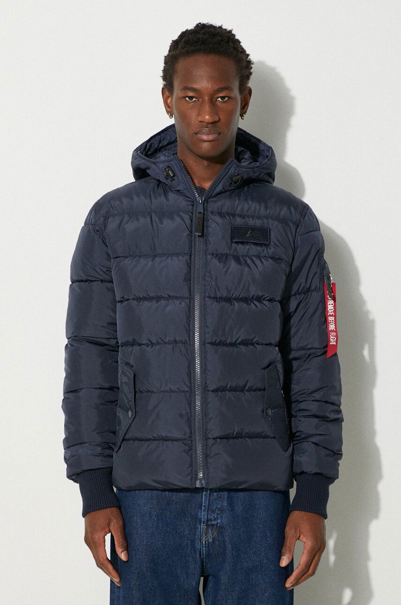 Puffer jakke Alpha Industries Hooded Puffer Jacket Blå | 118113.07