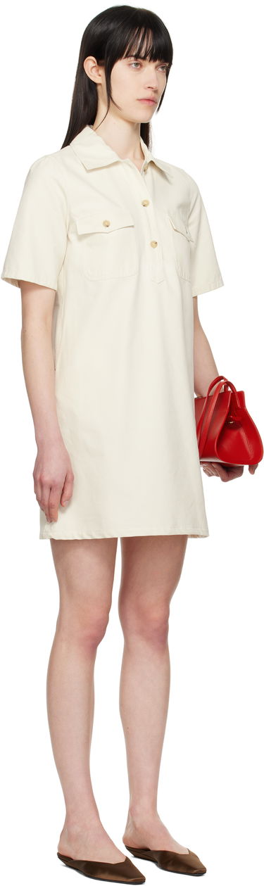 Kjole A.P.C. A.P.C. Selia Minidress Hvid | COGBJ-F35177, 1