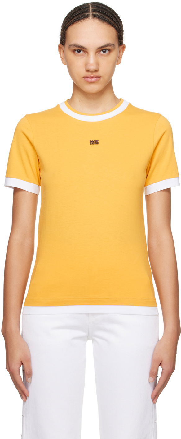 T-shirt Wales Bonner Horizon T-Shirt Gul | WS24JE05-JE01-300, 0