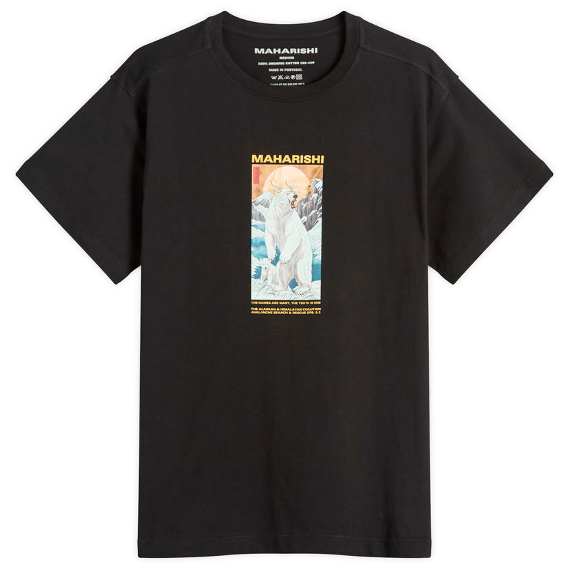 T-shirt Maharishi Maharishi Alaskan Polar Bears Graphic T-Shirt Sort | 2211-BLK