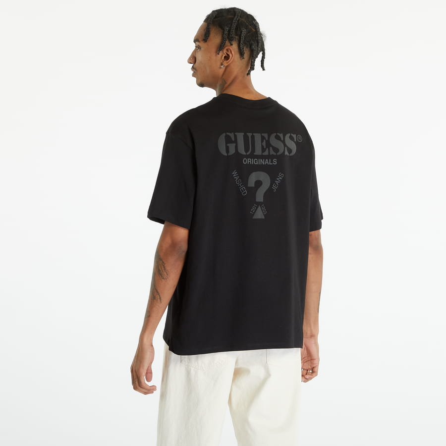 T-shirt GUESS Go Triangle Logo Tee Sort | M3GI71K9XF3-JBLK, 1