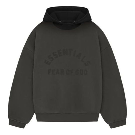 Sweatshirt Fear of God Essentials Nylon Fleece Hoodie Sort | 202SP244310F