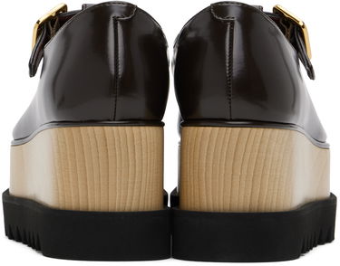 Sneakers og sko Stella McCartney Sneak-Elyse T-Bar Platform Loafers Brun | 810448AP0350, 1