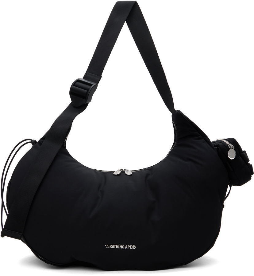 Skuldertaske BAPE Crossbody Bag With Detachable Pouch Sort | 001BAK801306M