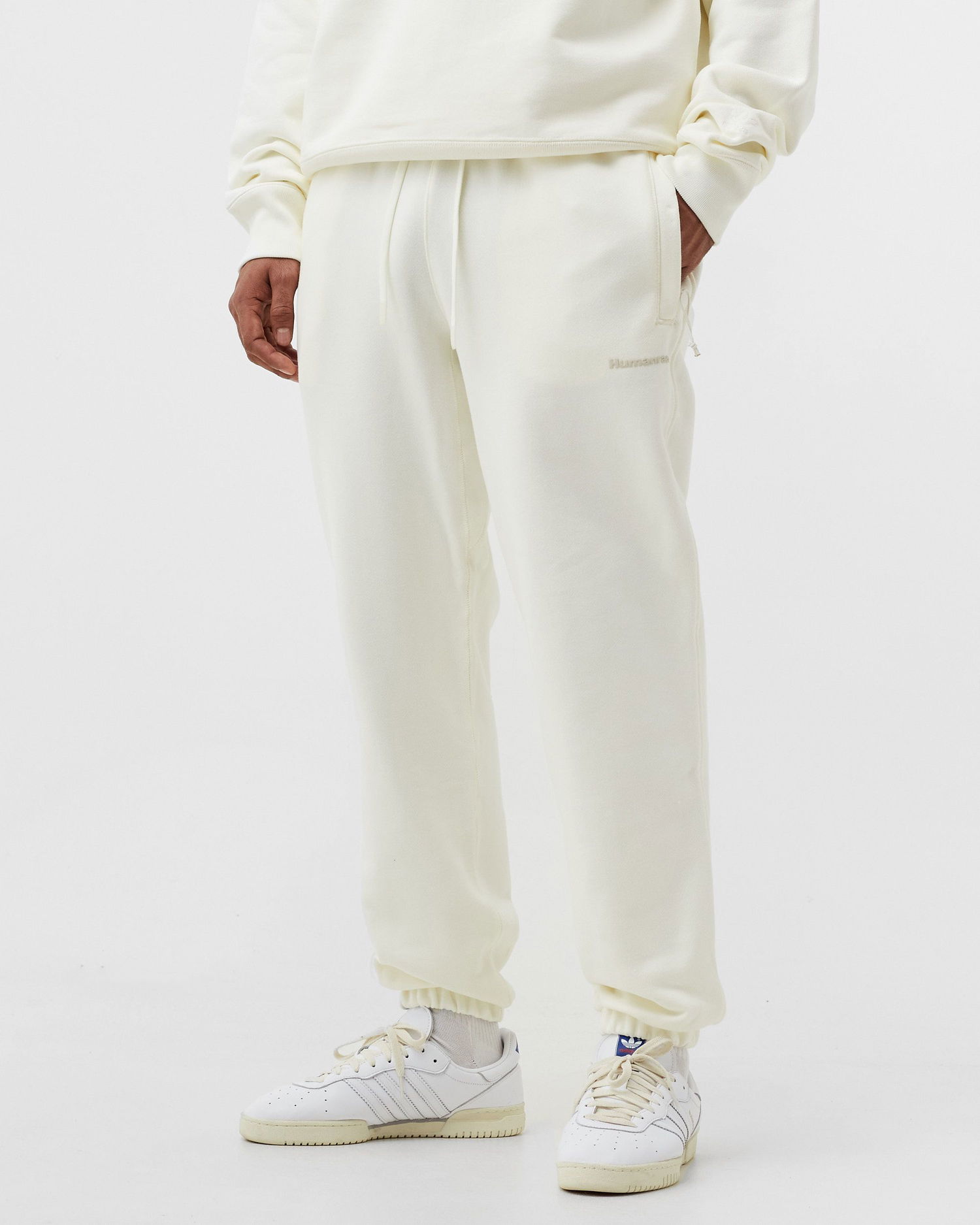 Joggingbukser adidas Originals x Pharrell Williams Basics Sweatpants Hvid | 4065432082396, 1