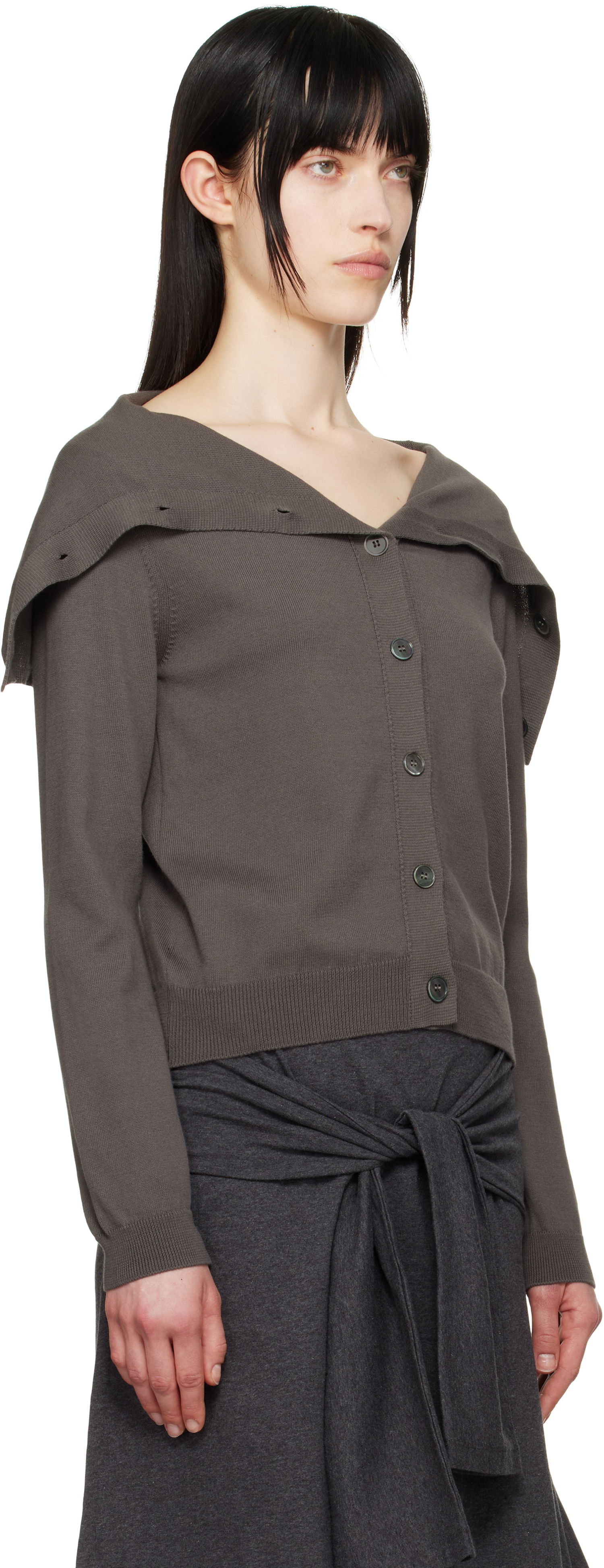 Sweater OUR LEGACY Our Legacy Open Knit Cardigan Grå | W2253OF, 1