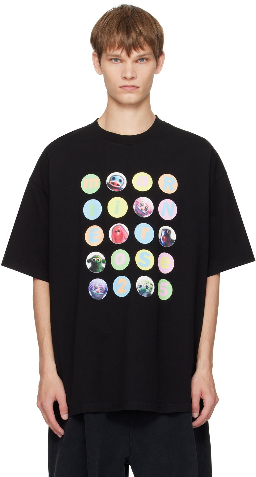 T-shirt Martine Rose Martine Rose Oversized Graphic T-Shirt Sort | 621JE06001J