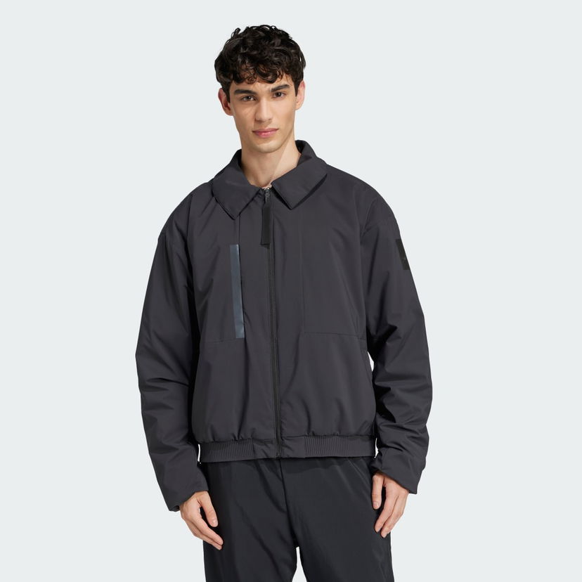 Bomberjakke adidas Performance MYSHELTER Insulated Shacket Sort | JD6663