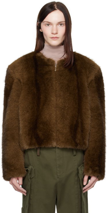 Jakke STAND STUDIO Faux-Fur Jacket Brun | 66411-9019, 0