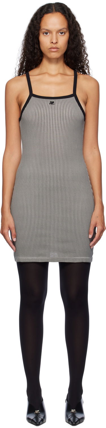 Kjole Courrèges Courrèges Houndstooth Mini Dress Sort | 324JRO458JS0167, 0