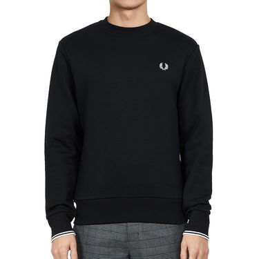 Sweatshirt Fred Perry Crew Neck Sweatshirt Sort | M7535-184, 2
