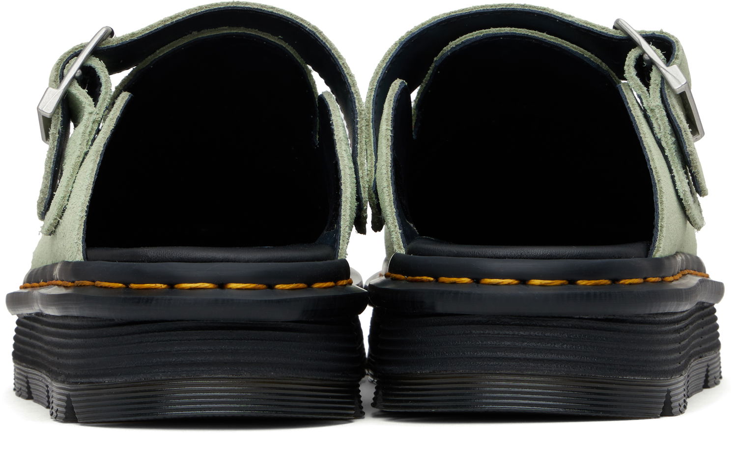 Sneakers og sko Dr. Martens Zebzag Suede Slingback Platform Slip-On Loafers Grøn | 31937300, 1