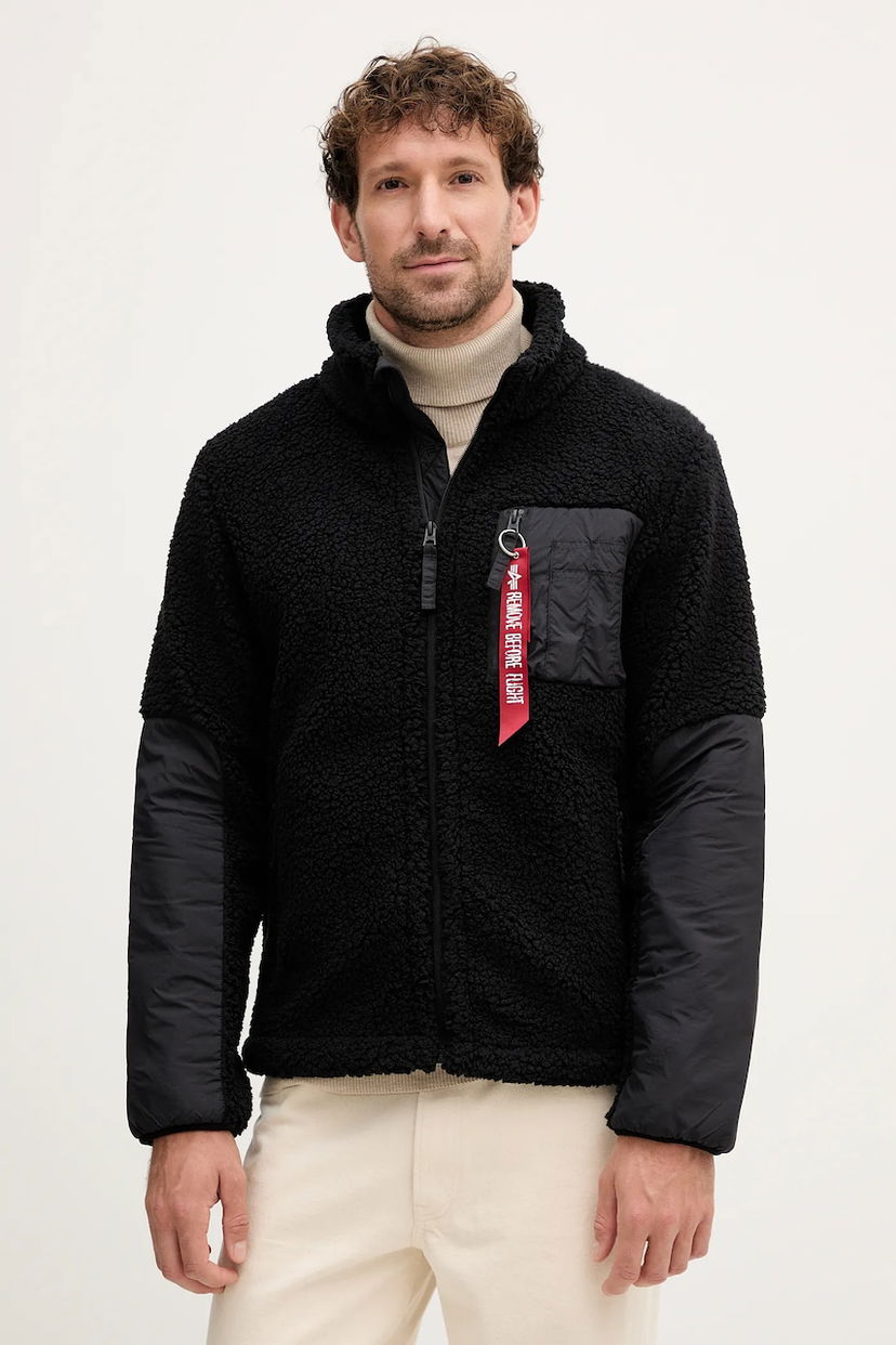 Jakke Alpha Industries Alpha Industries Fleece Jacket Sort | 148118.03
