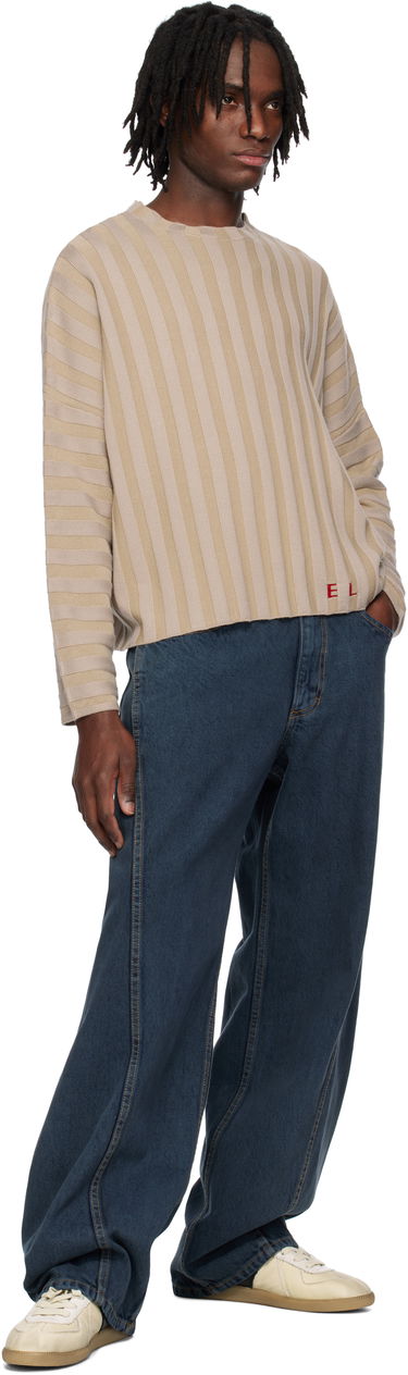 Sweater Eckhaus Latta Eckhaus Latta Keyboard Knit Sweater Beige | 8026-EL-PS25-DU - DUNE, 3