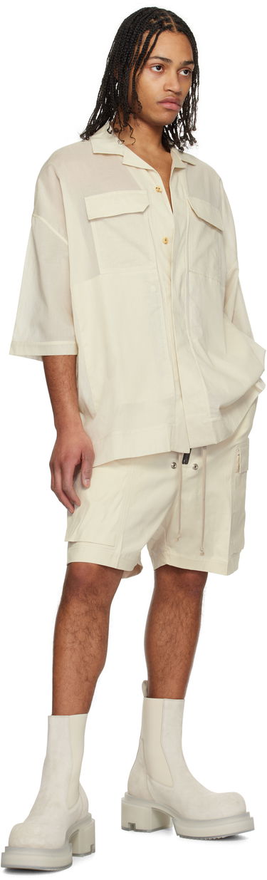 Skjorte Rick Owens Rick Owens Hollywood Magnum Tommy Shirt Beige | RU01E5298 CV, 3