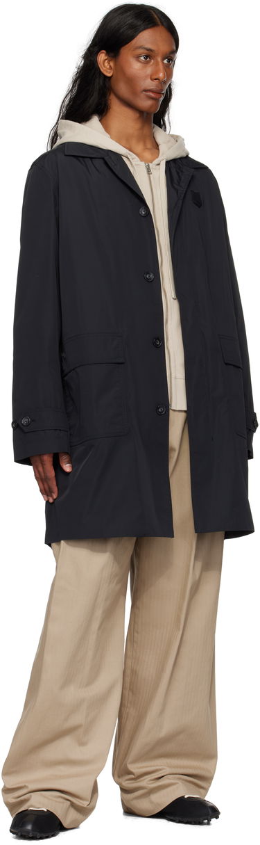 Frakker MAISON KITSUNÉ Maison Kitsuné Light Mac Coat Sort | OM02212WQ4044, 3