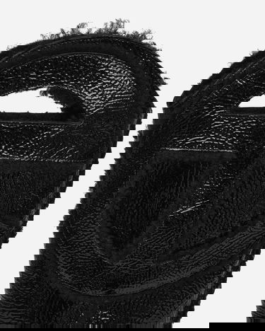 Sneakers og sko UGG Telfar Logo Tall Crinkle Leather Boots Black Sort | 1155871 BLK, 6
