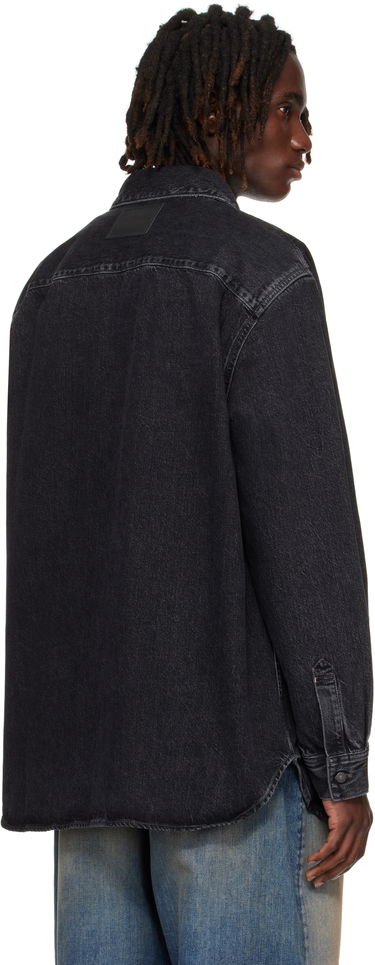 Skjorte Acne Studios Button-Up Denim Shirt Sort | CB0082-, 2