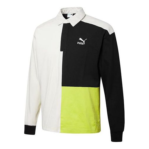 Polo skjorte Puma Retro Color Block Polo Hvid | 534680-93