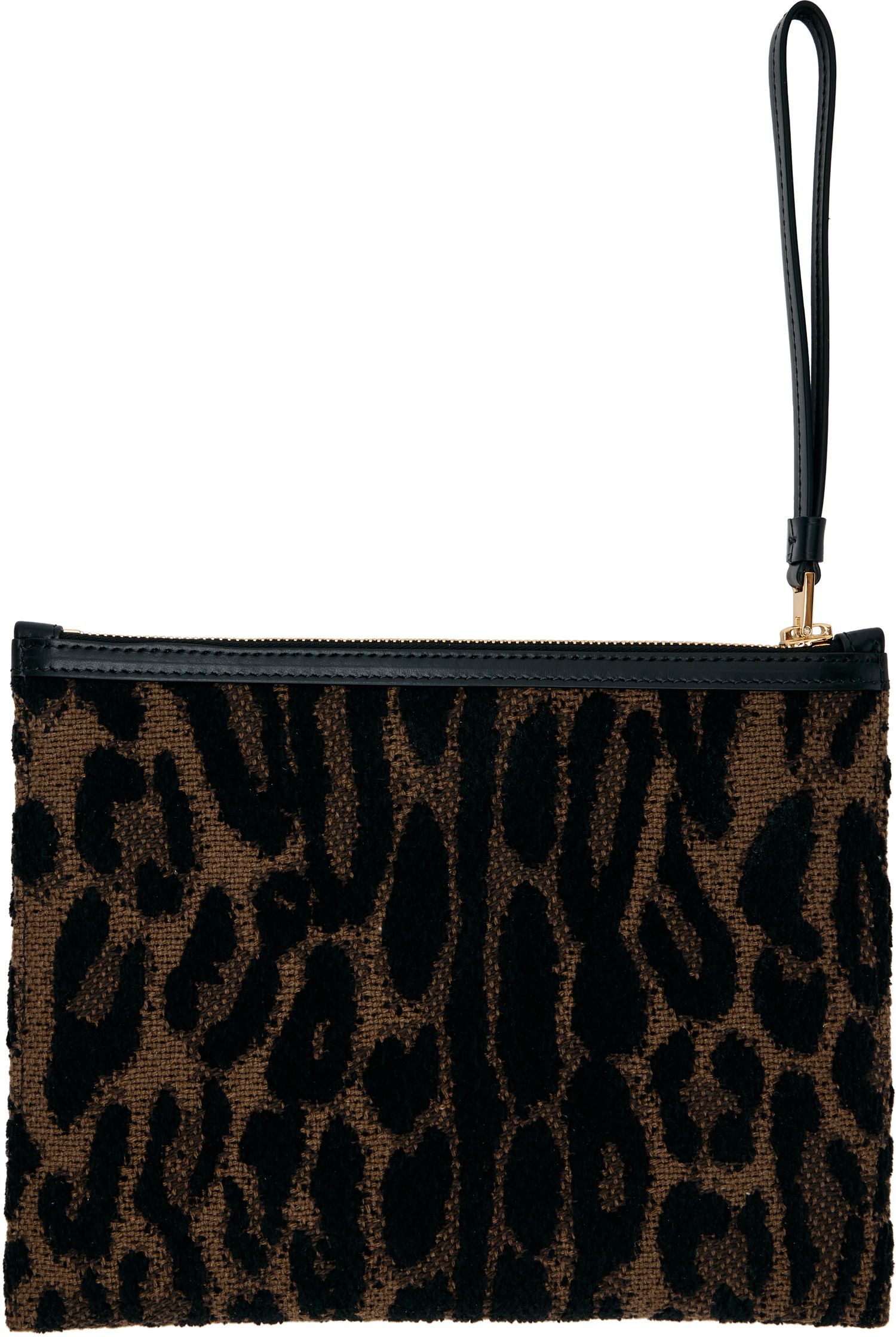 Tegnebog Tom Ford TOM FORD Leopard Jacquard Wristlet Pouch Brun | S0522-TSY057G, 1